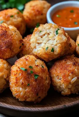 Crispy Rice Meatballs from the Air Fryer
