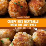 Crispy Rice Meatballs from the Air Fryer 18 Pinterest Hidden Image