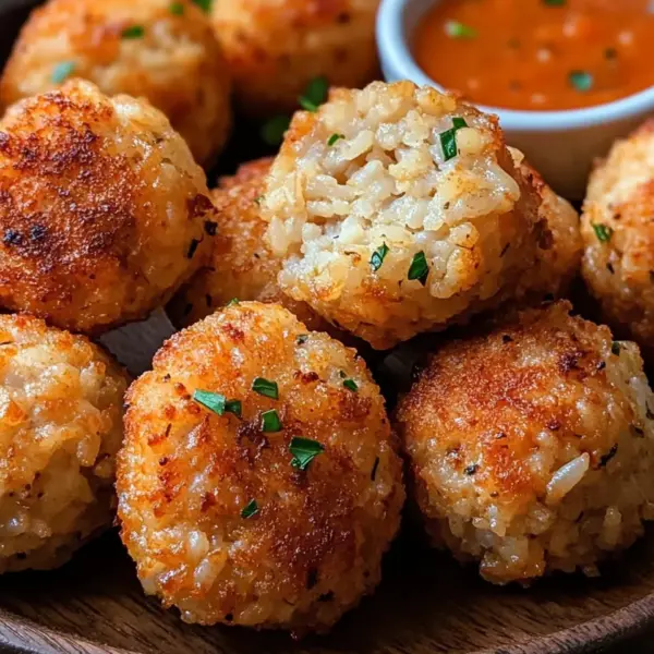 Crispy Rice Meatballs from the Air Fryer