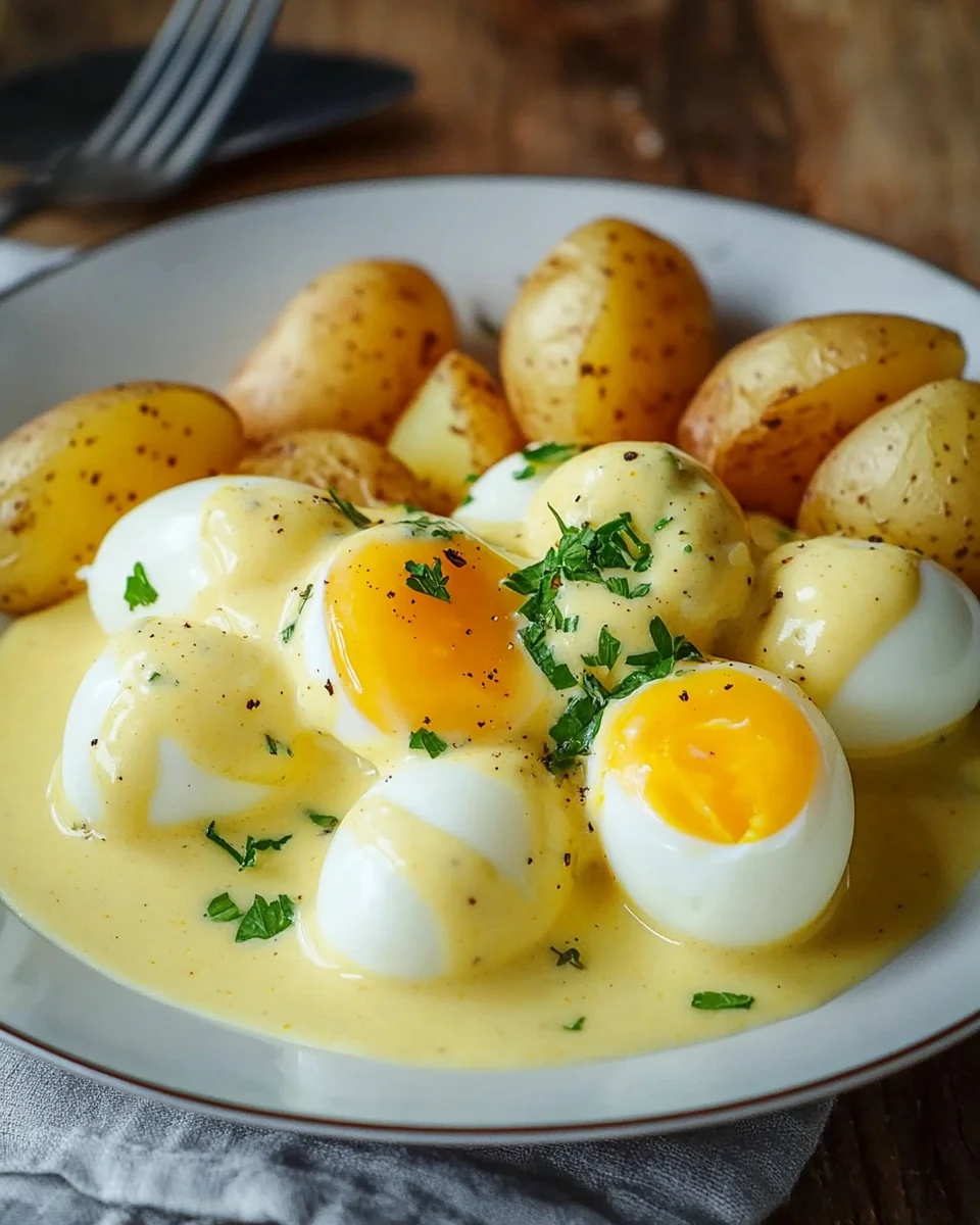 Eier in Senfso&szlig;e