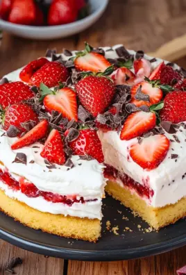 Fantakuchen mit Erdbeeren