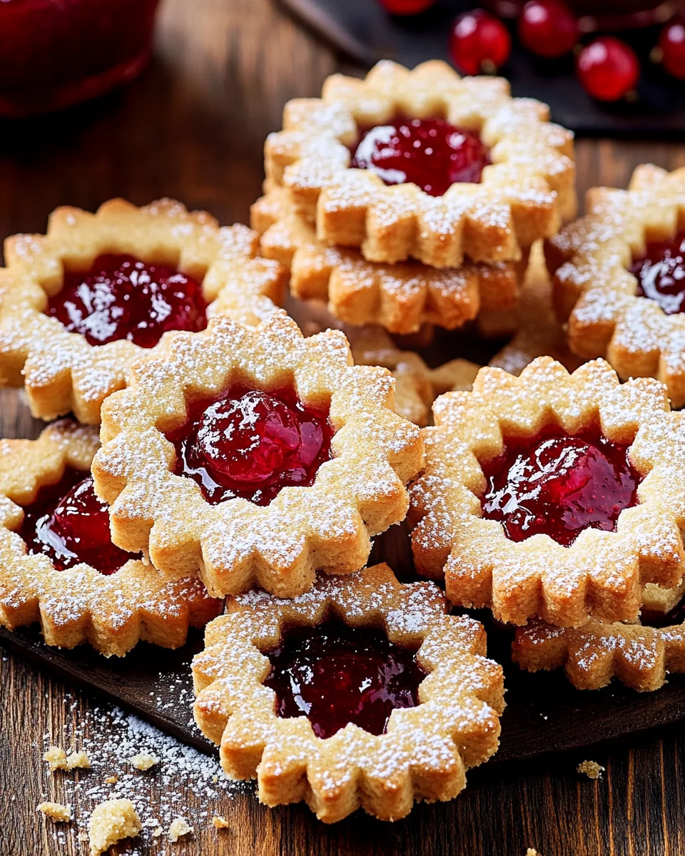Feine Linzer-Plätzchen mit Marmelade