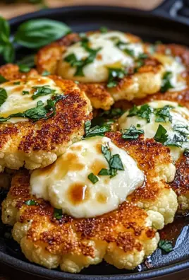 Gebackene Mozzarella-Blumenkohlsteaks