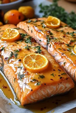 Gebackener Orangen-Lachs mit Honig-Senf-Glasur 23 Gebackener Orangen-Lachs mit Honig-Senf-Glasur