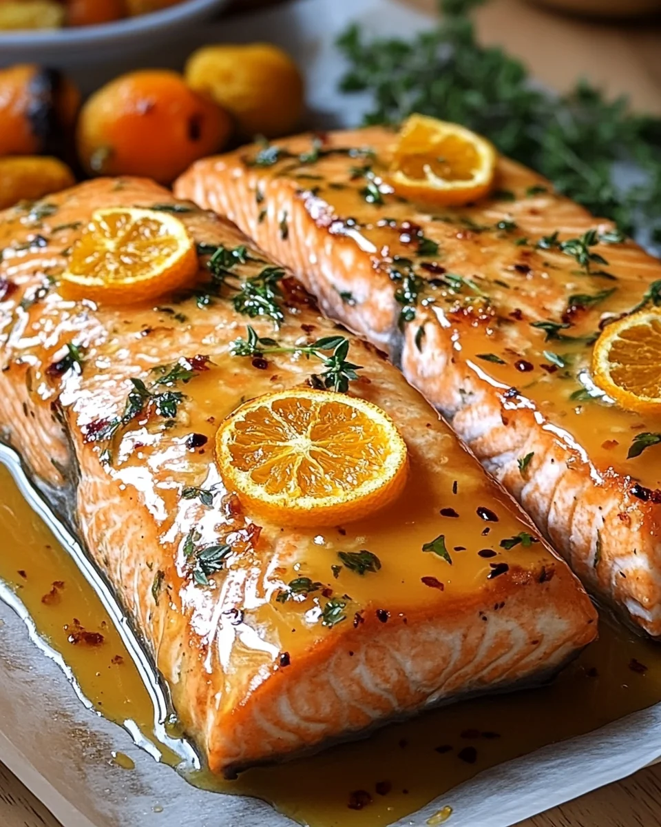 Gebackener Orangen-Lachs mit Honig-Senf-Glasur 21 Gebackener Orangen-Lachs mit Honig-Senf-Glasur