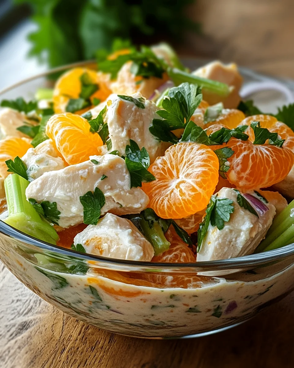 Geflügelsalat mit Mandarinen