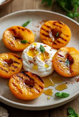 Gegrillte Pfirsiche mit Joghurt und Honig 25 Gegrillte Pfirsiche mit Joghurt und Honig