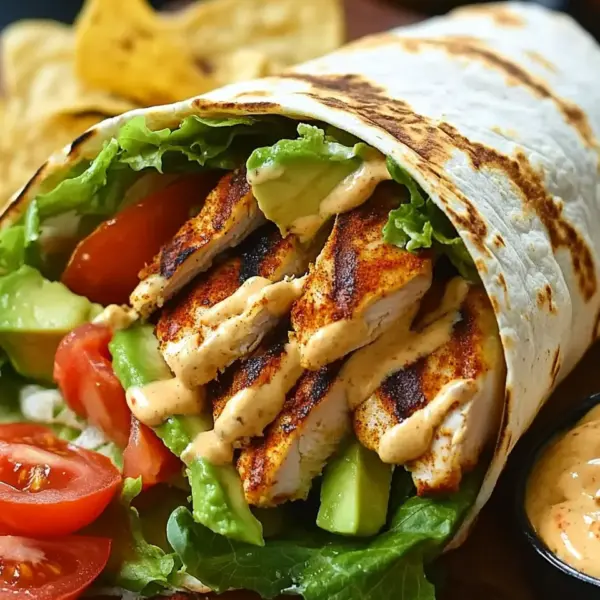 Gegrillter Hähnchen Wrap mit Chipotle Mayo