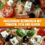 Griechische Reisnudeln mit Tomaten, Feta und Oliven 17 Pinterest Hidden Image