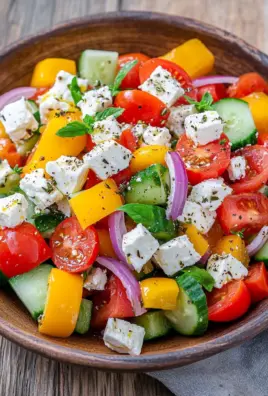 Griechischer Bauernsalat (einfaches Salat Rezept)