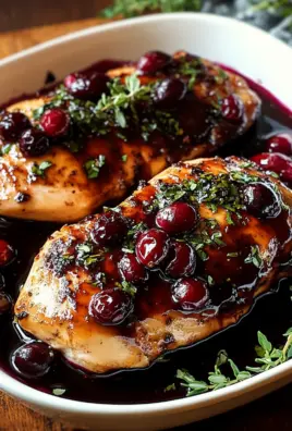 Hähnchen mit Preiselbeer-Balsamico-Glasur