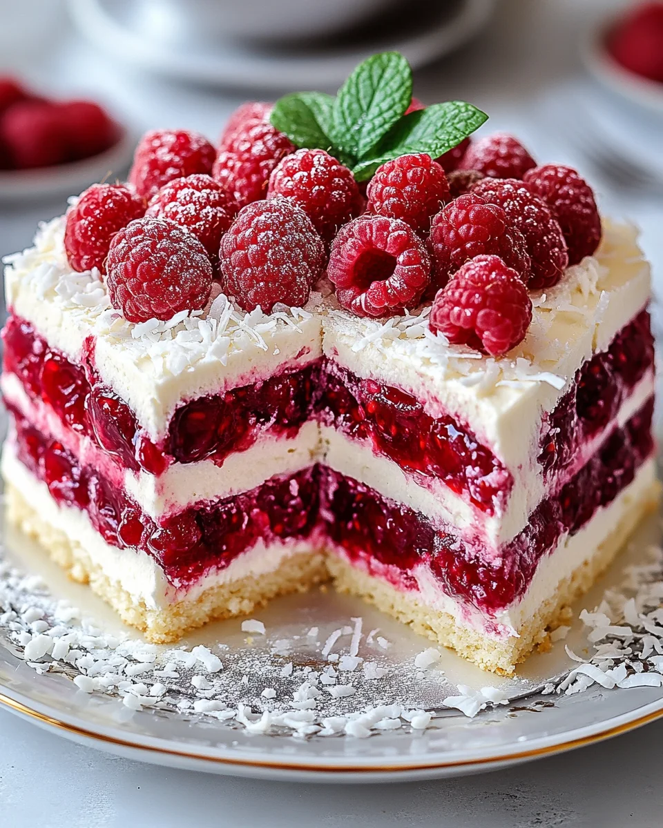 Himbeer-Raffaello-Torte ohne Gelatine 23 Himbeer-Raffaello-Torte ohne Gelatine