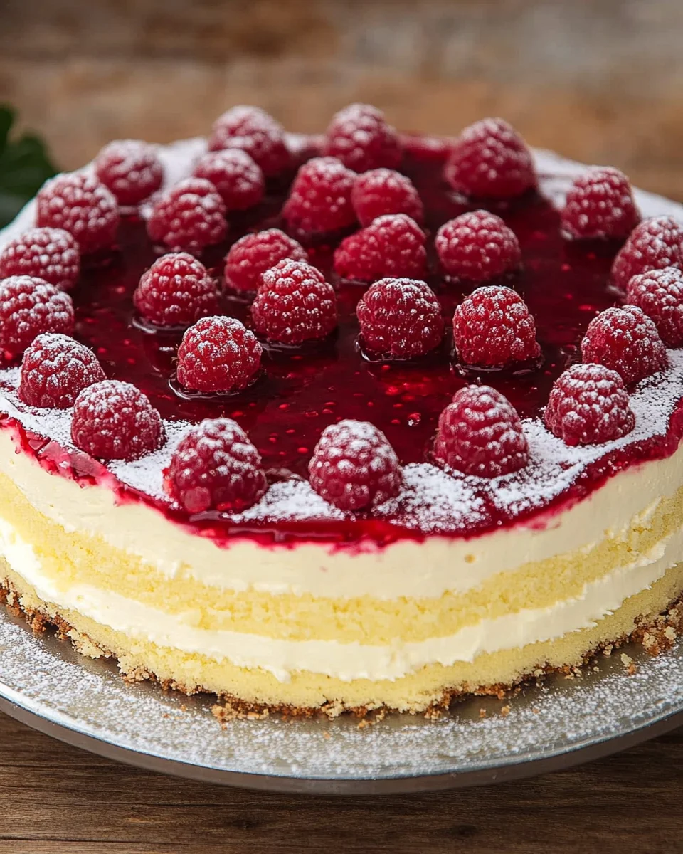 Himbeertorte mit Paradiescreme