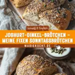 Joghurt-Dinkel-Brötchen - meine fixen Sonntagsbrötchen 17 Pinterest Hidden Image