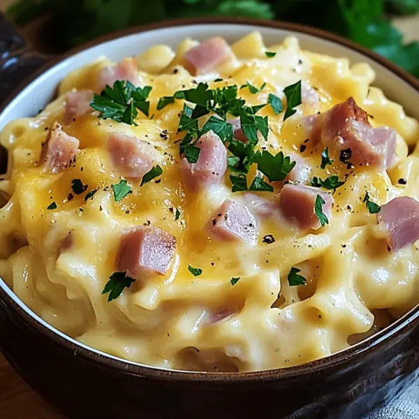Käse-Schinken-Sahne Spätzle
