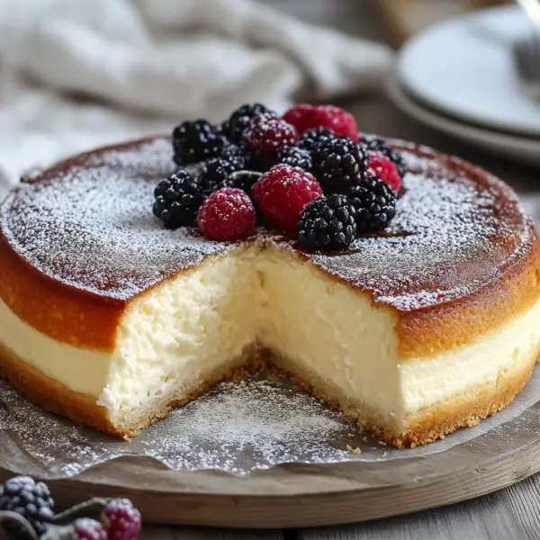 Käsekuchen ohne Boden