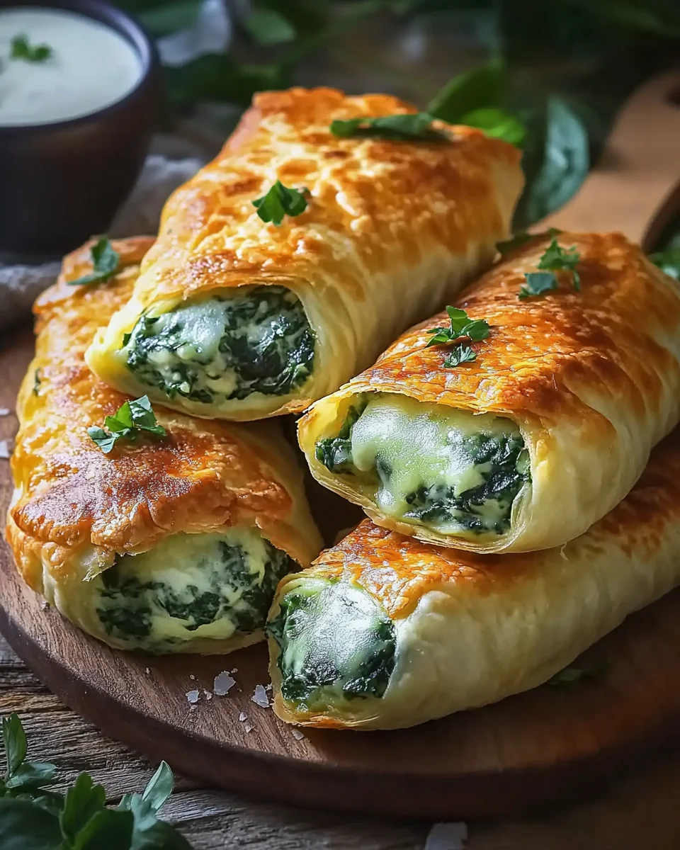 Kartoffeltaschen mit Spinat-Frischkäse-Füllung genießen!