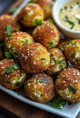 Knusprige Zucchini-Feta-Bällchen aus dem Ofen genießen!