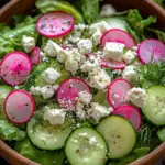 Leichter Fr&uuml;hlingssalat mit Radieschen & Joghurt-Dressing
