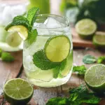 Limetten-Limonade mit Minze