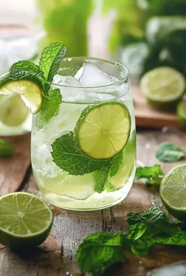 Limetten-Limonade mit Minze 23 Limetten-Limonade mit Minze