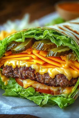 Low Carb Big Mac Rolle