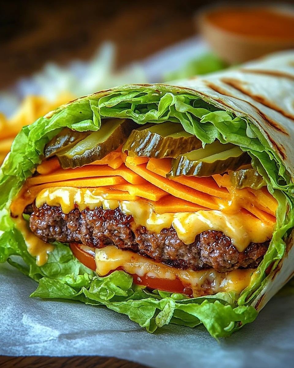 Low Carb Big Mac Rolle