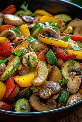 Low-Carb Gemüsepfanne mit Geflügel