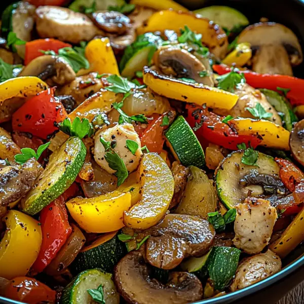 Low-Carb Gemüsepfanne mit Geflügel