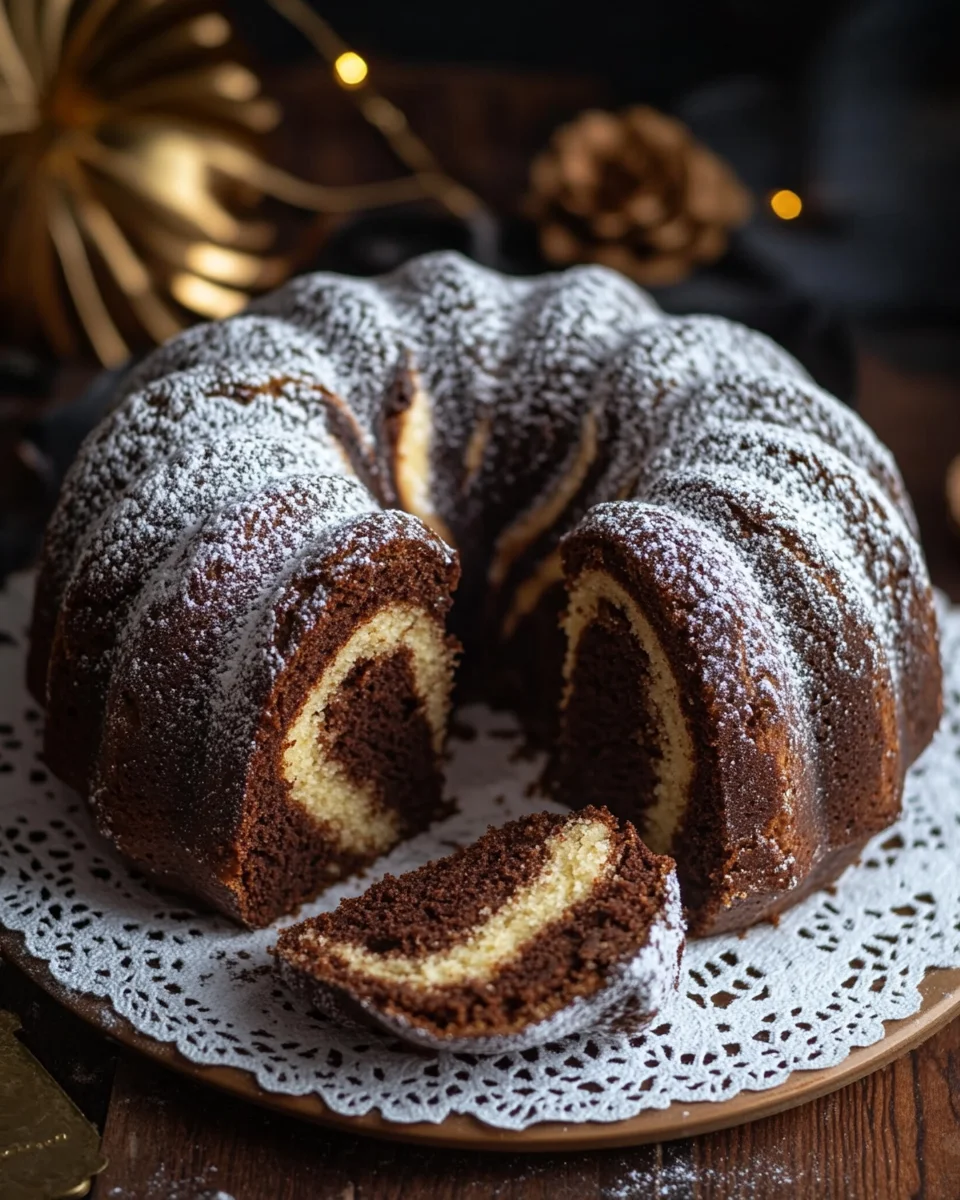 Marmor-Lebkuchen-Gugelhupf 23 Marmor-Lebkuchen-Gugelhupf