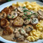 Medaillons in Champignon Rahmso&szlig;e mit Sp&auml;tzle