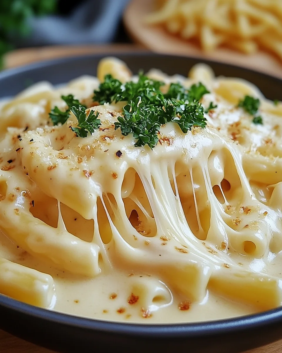 Nudeln in K&auml;se Sahne So&szlig;e