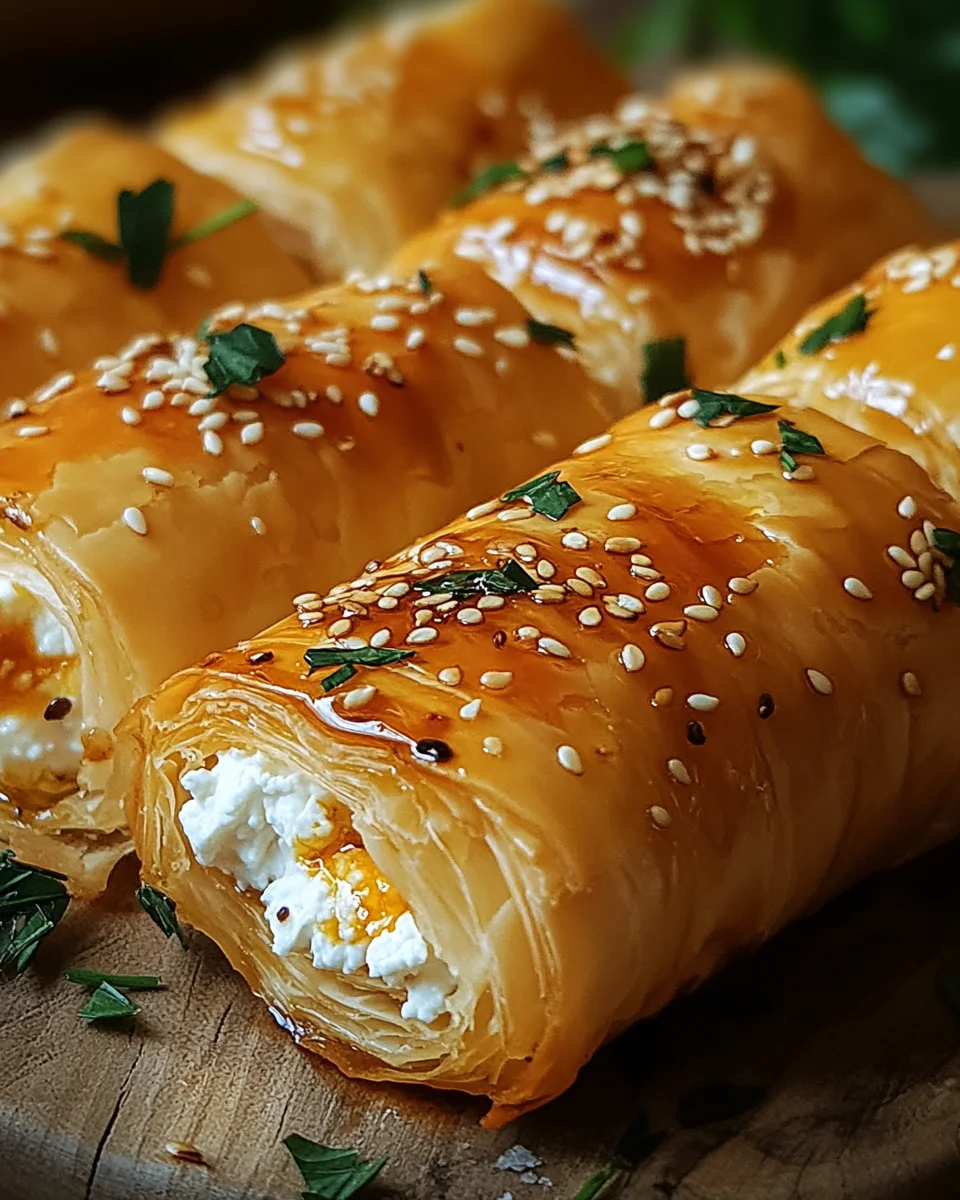 Ofen-gebackene Feta-Rollen mit Chili-Honig 20 Ofen-gebackene