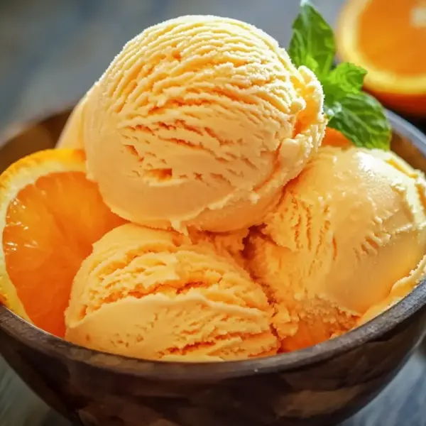Orangeneis ohne Eismaschine Rezept
