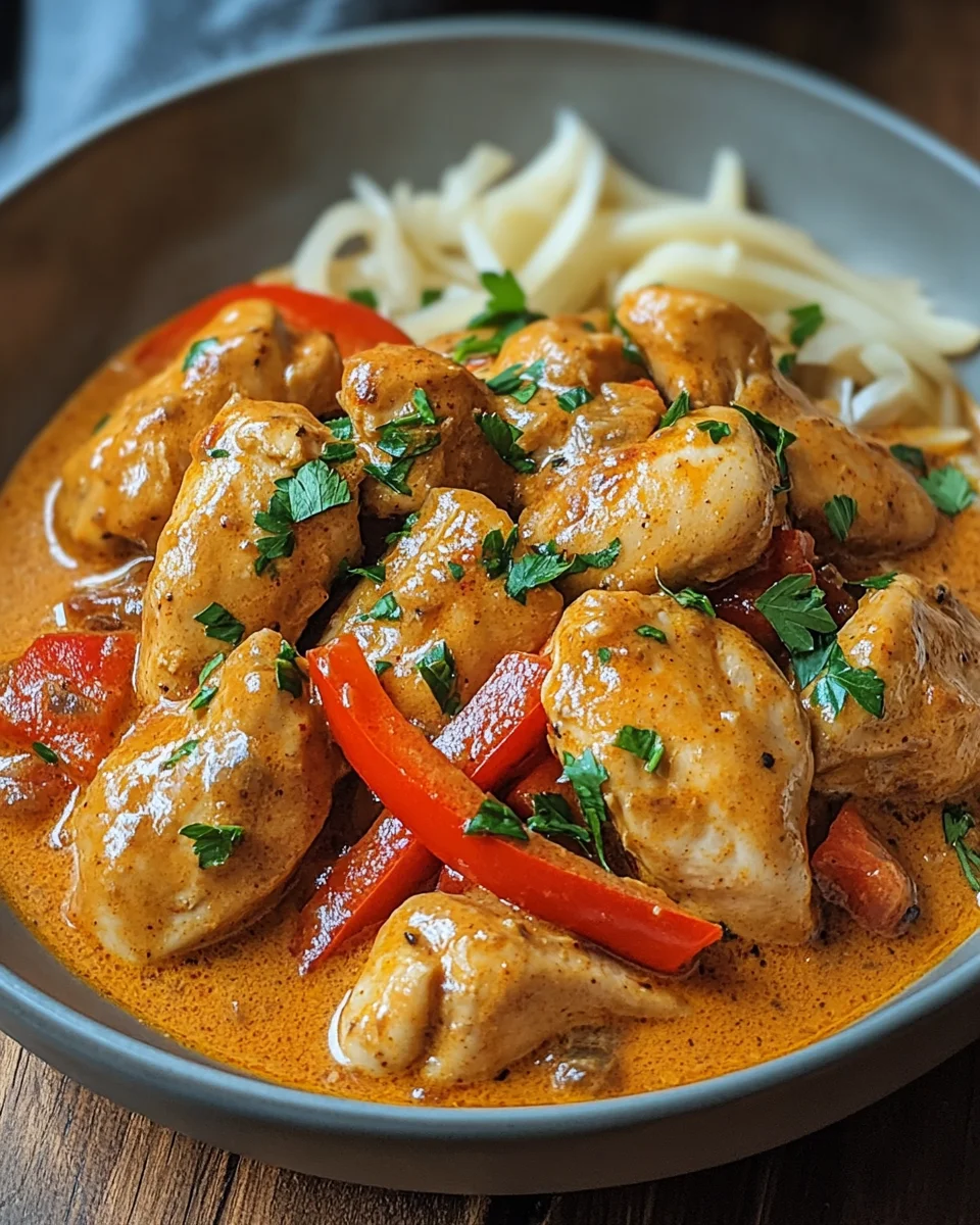 Paprika-Sahne-H&auml;hnchen