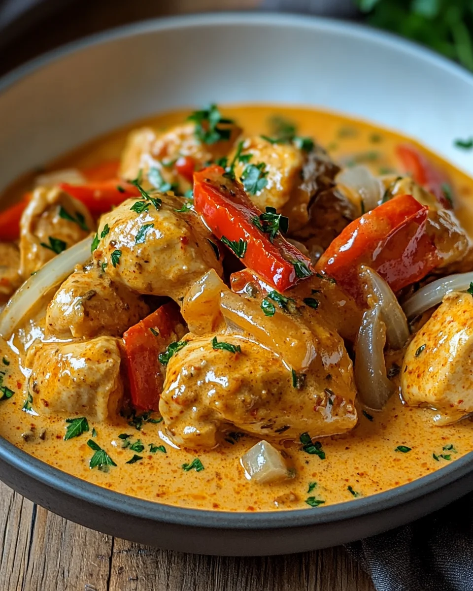 Paprika-Sahne-H&auml;hnchen