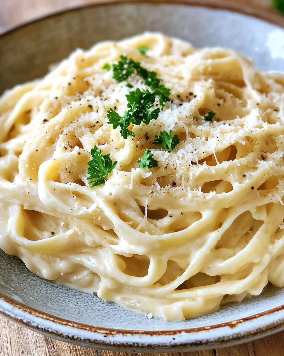 Pasta in Käse Sahne Soße 23 Pasta