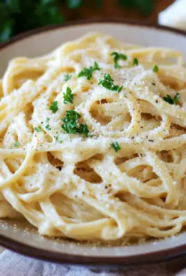 Pasta in Käse Sahne Soße 24 Pasta in Käse Sahne Soße