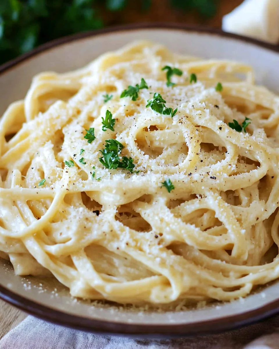 Pasta in Käse Sahne Soße 25 Pasta in Käse Sahne Soße