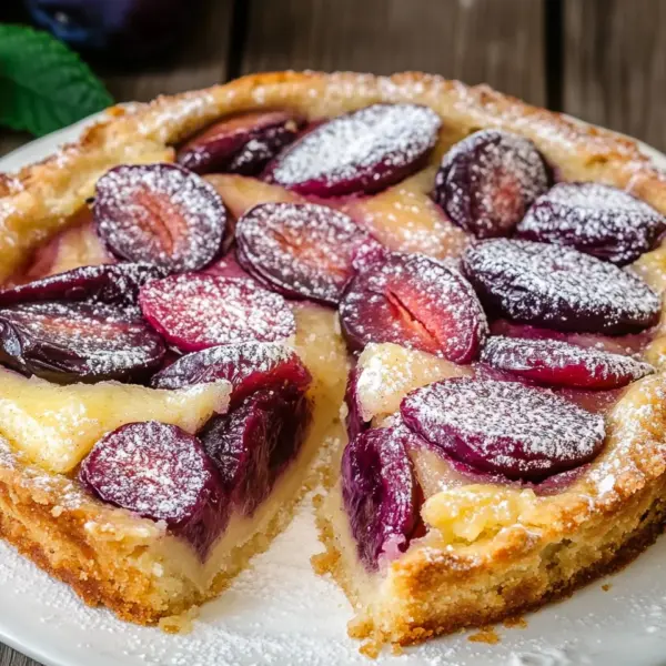 Pflaumenkuchen mit Schmand