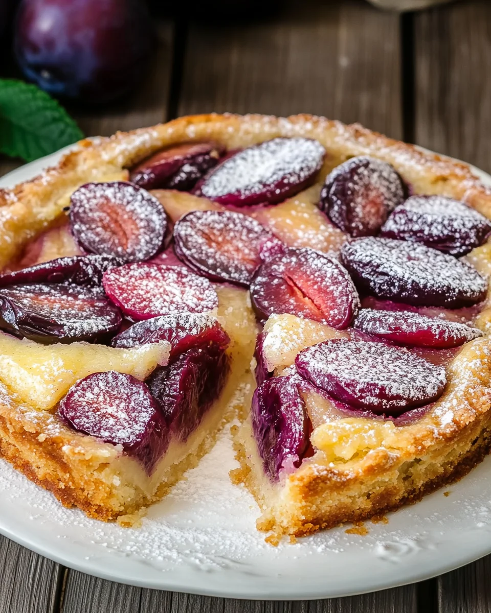 Pflaumenkuchen mit Schmand