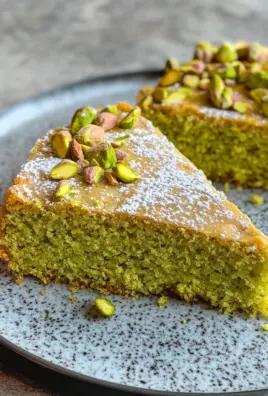Pistazienkuchen mit Zitrone und Mandeln
