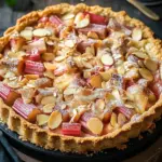 Rhabarber Tarte mit Mandelcreme - Rhabarber Frangipane Tarte