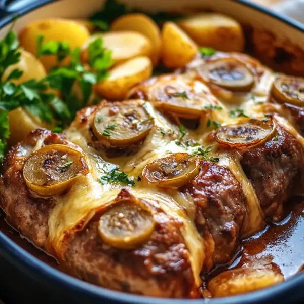 Rouladentopf aus dem Backofen