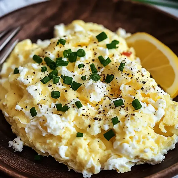 Rührei mit Hüttenkäse