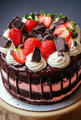 Saftige Erdbeer-Schoko-Torte 29 Saftige Erdbeer-Schoko-Torte