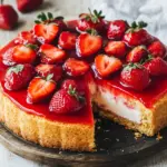 Schneller Erdbeerkuchen mit Schmand