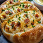 Speck & K&auml;se Br&ouml;tchen mit Knoblauchbutter