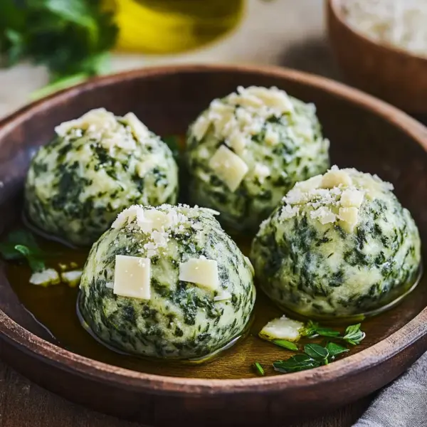 Südtiroler Spinatknödel