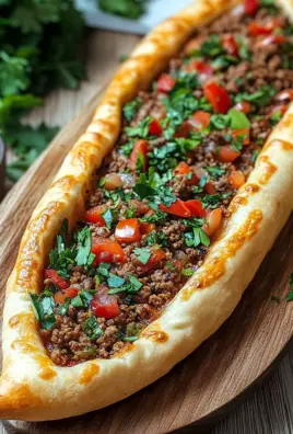Türkische Pide mit Hackfleisch 20 Türkische Pide mit Hackfleisch